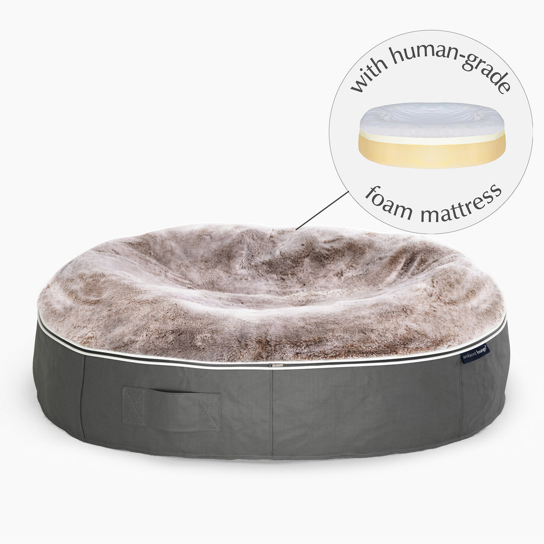 Rebound Foam hondenbed — maat XXL