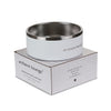 2L Stainless Steel Dog Bowl - White/White (Set of 2)
