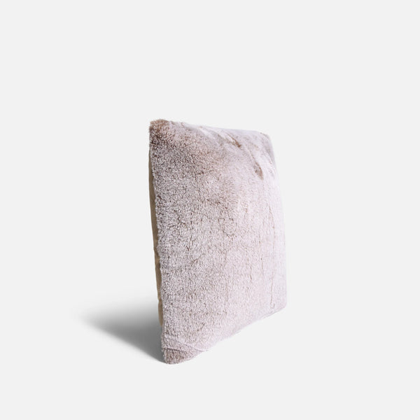 Deluxe Faux Fur Cushion - Cappuccino