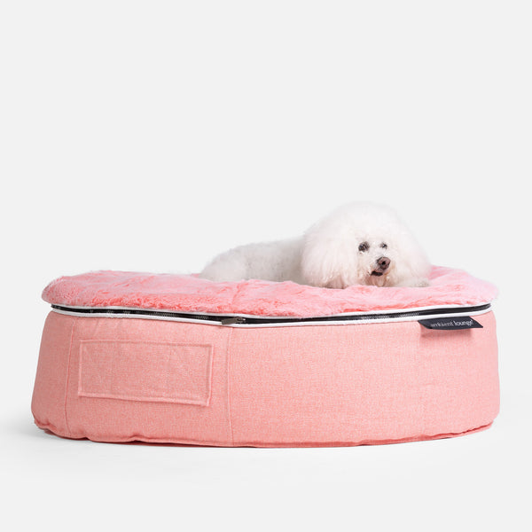 (M) Premium Indoor/Outdoor Dog Bed (Ballerina Pink)