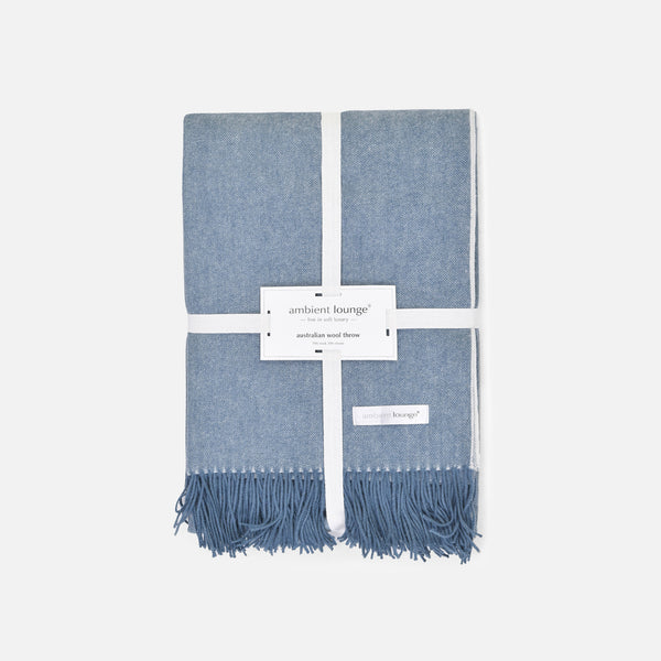 Luxuriöse Decke aus Merinowolle und Kaschmir