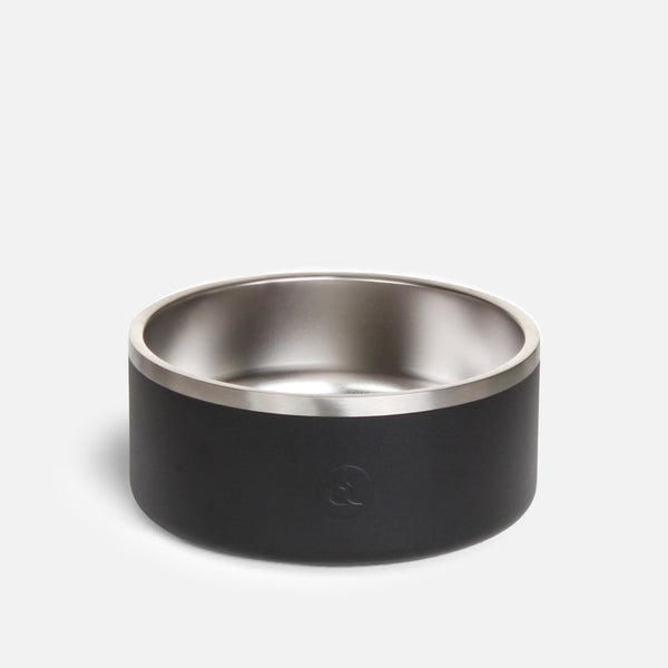 2-Liter-Doppelwandiger Edelstahl-Futter- und Wassernapf für Hunde