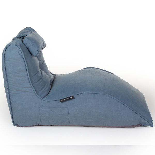 Avatar Sofa with Headrest - Atlantic Denim