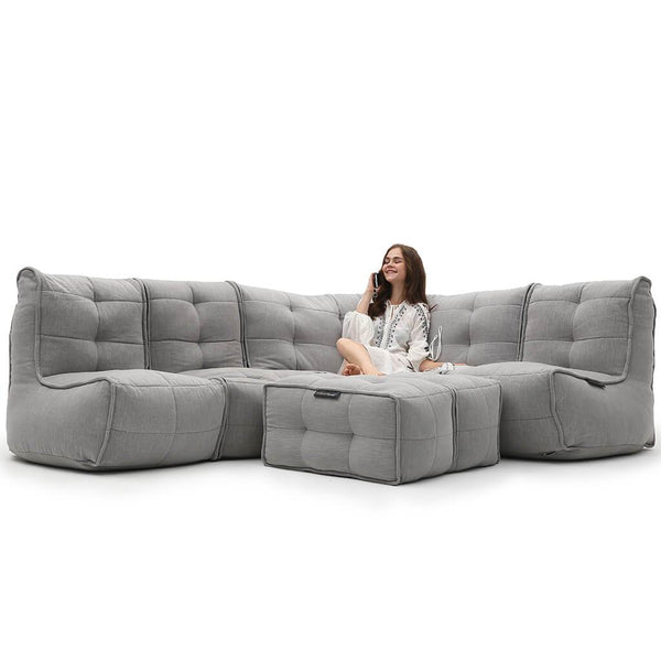 Mod 5 Living Lounge - Keystone Grey (with linen)