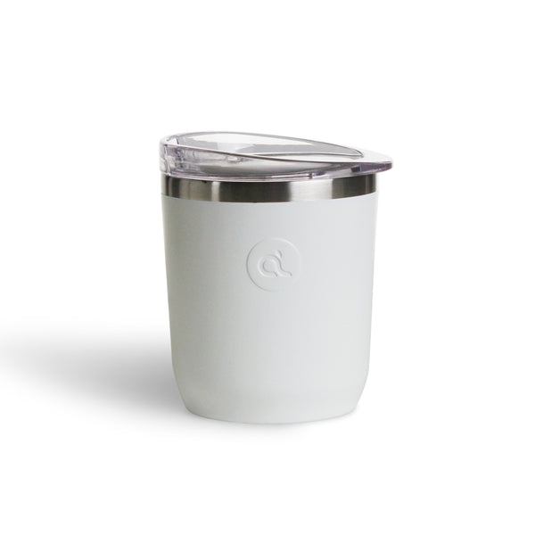 Stainless Steel Coffee Cup - White